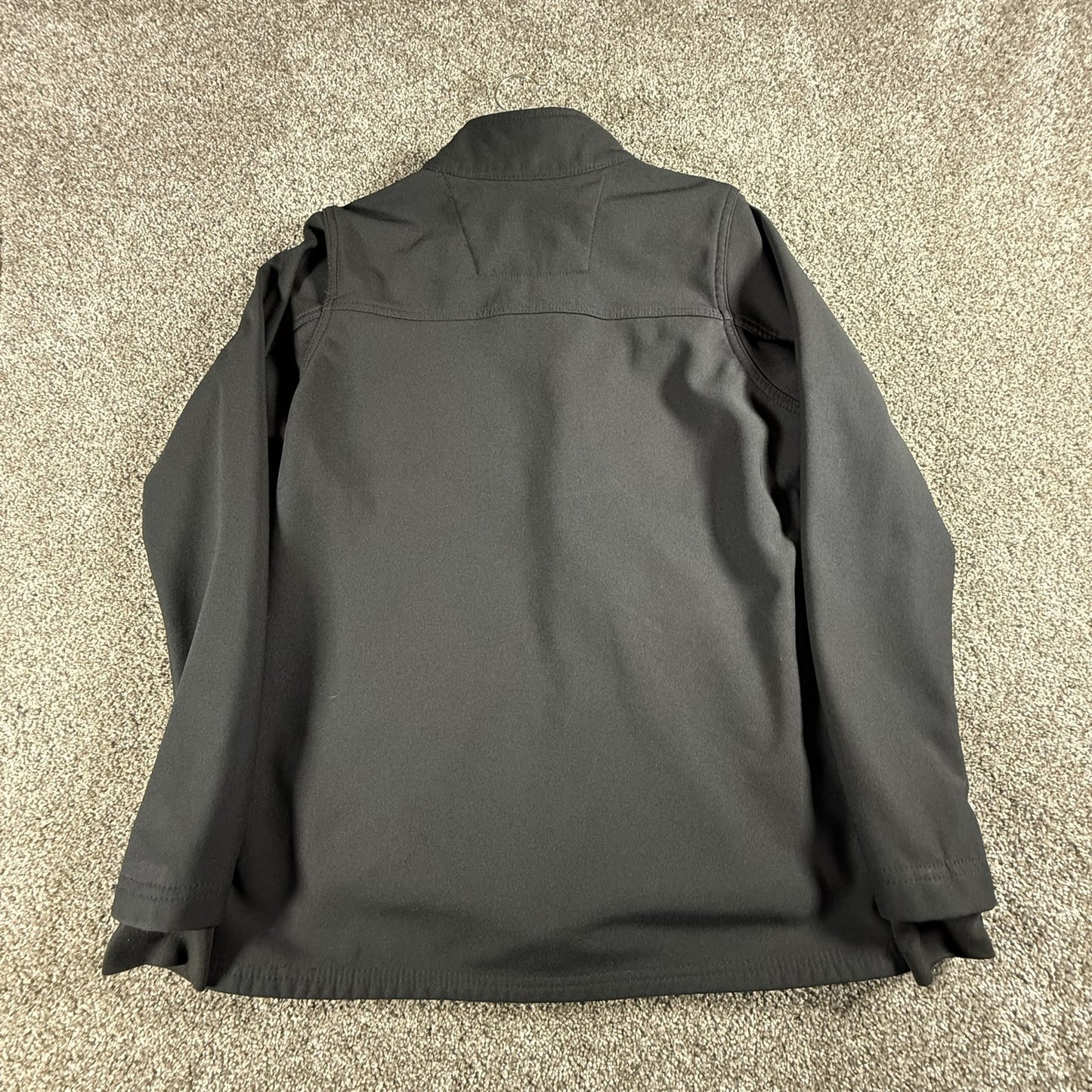 Women's Rugged Flex M Black Peak Bonded Fleece Scrub Jacket