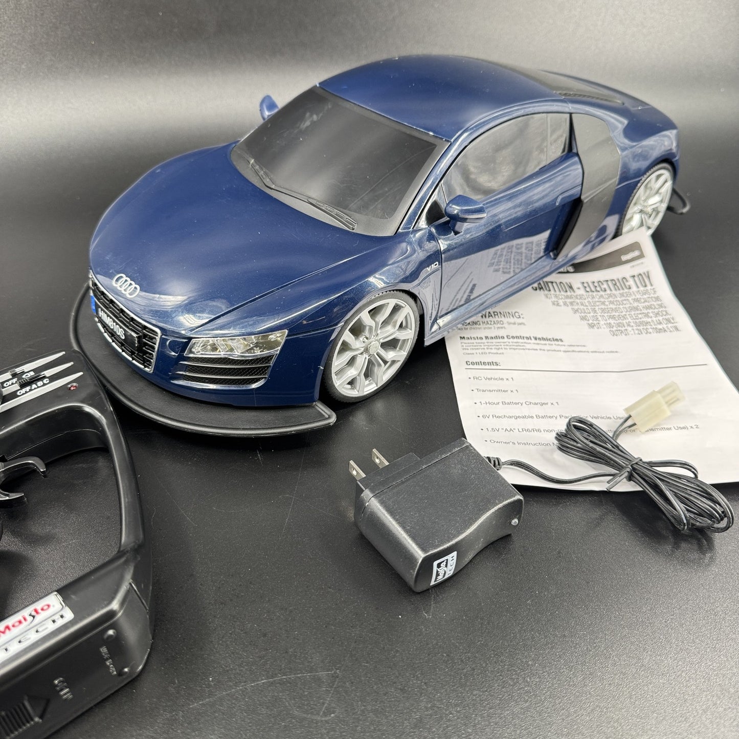 Maisto Audi R8 V10 RC Remote Radio Control RC Car 1/10 Tested Working