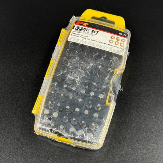 Performance Tools W9172 67 Piece Bit Set Phillips Slotted Star Hex Metric SAE
