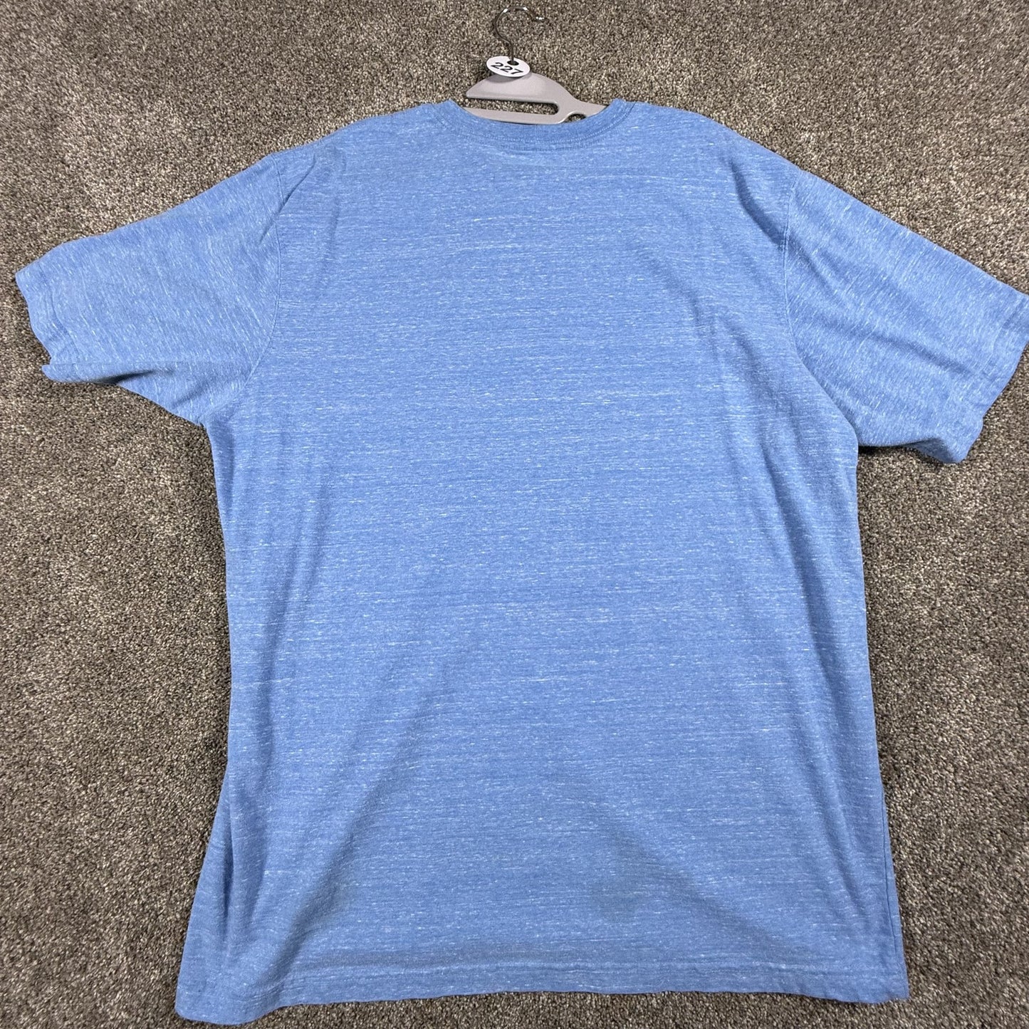 Carhartt Mens T Shirt XL Blue Loose Fit Graphic Logo Cotton Polyester