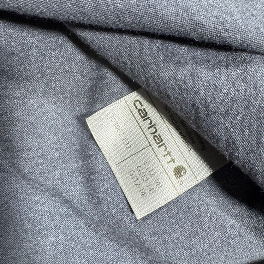 Carhartt Womens Pocket T-Shirt Short Sleeve L 12-14 Blue Loose Fit Workwear