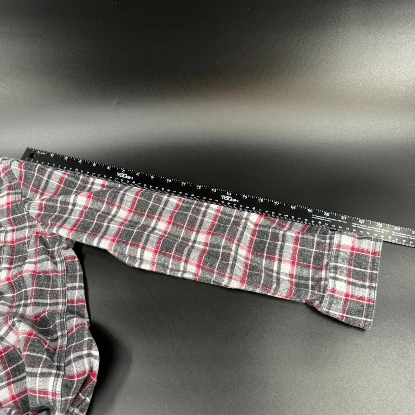 Carhartt Womens Flannel Shirt L Gray Red Plaid Button Up Long Sleeve