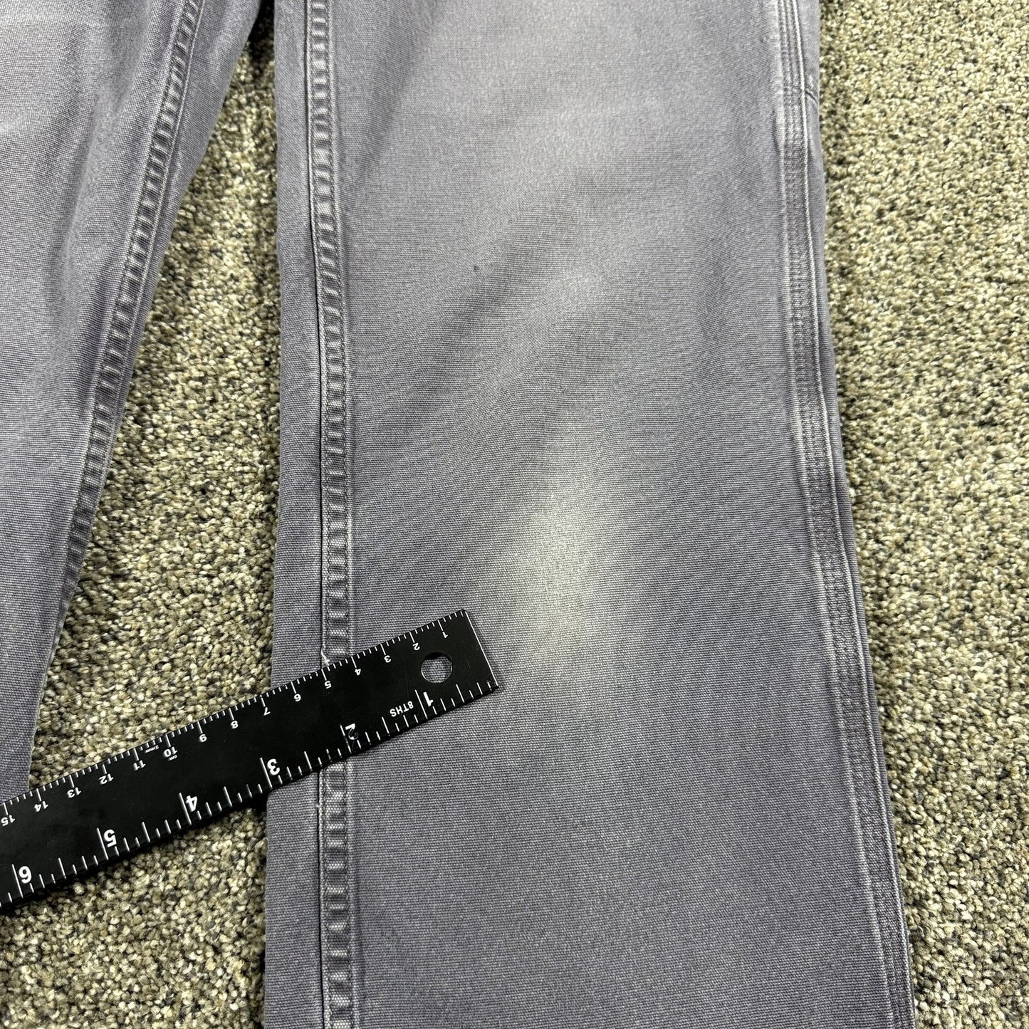 Carhartt Womens Loose Fit Work Pants Size 4 Gray Canvas Carpenter Utility