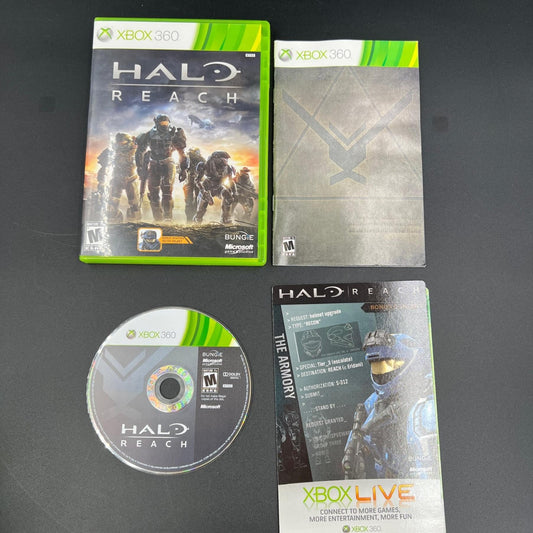 Halo Reach Microsoft Xbox 360 Complete Video Game With Manual Bungie