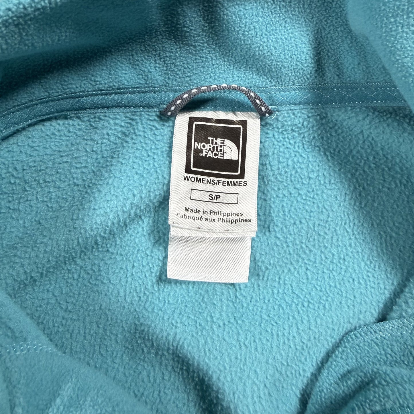 The North Face Womens Fleece Pullover Quarter Zip Jacket Size S Blue