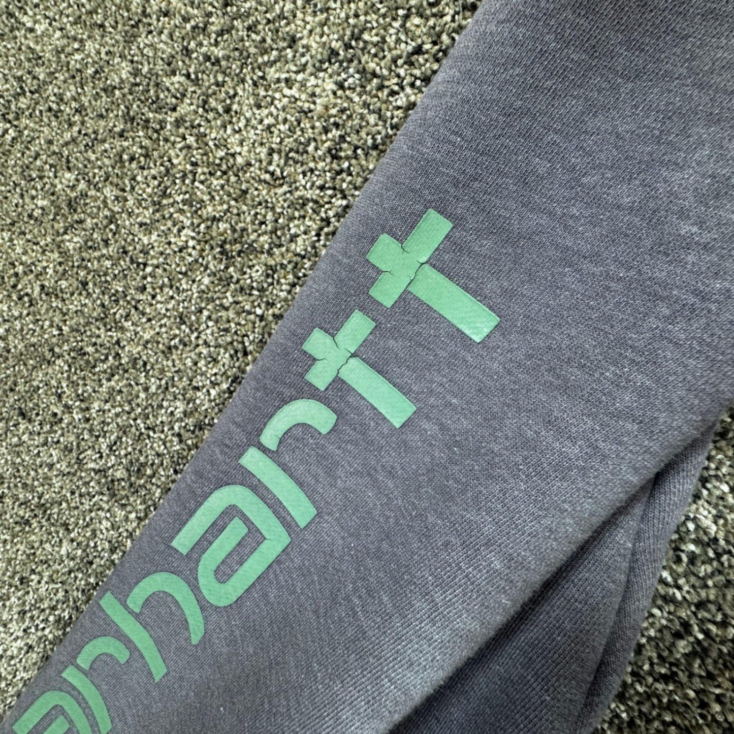 Carhartt Womens Hoodie Sweatshirt XXL 20 Purple Heather Spellout Clarksburg