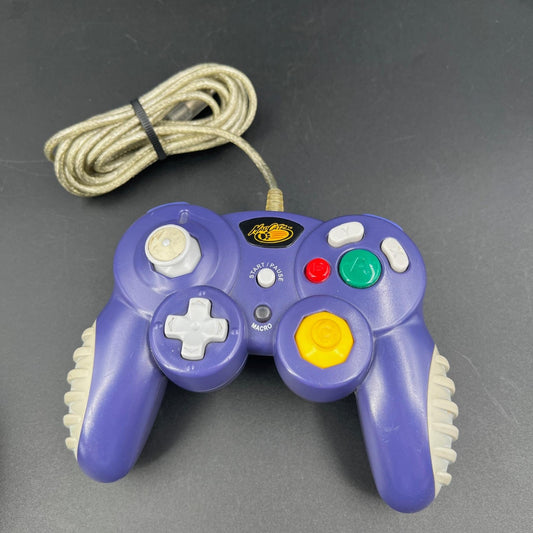 Mad Catz Nintendo GameCube Controller Gamepad Purple Wired UNTESTED