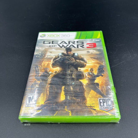 Gears of War 3 Microsoft Xbox 360 Video Game New Factory Sealed