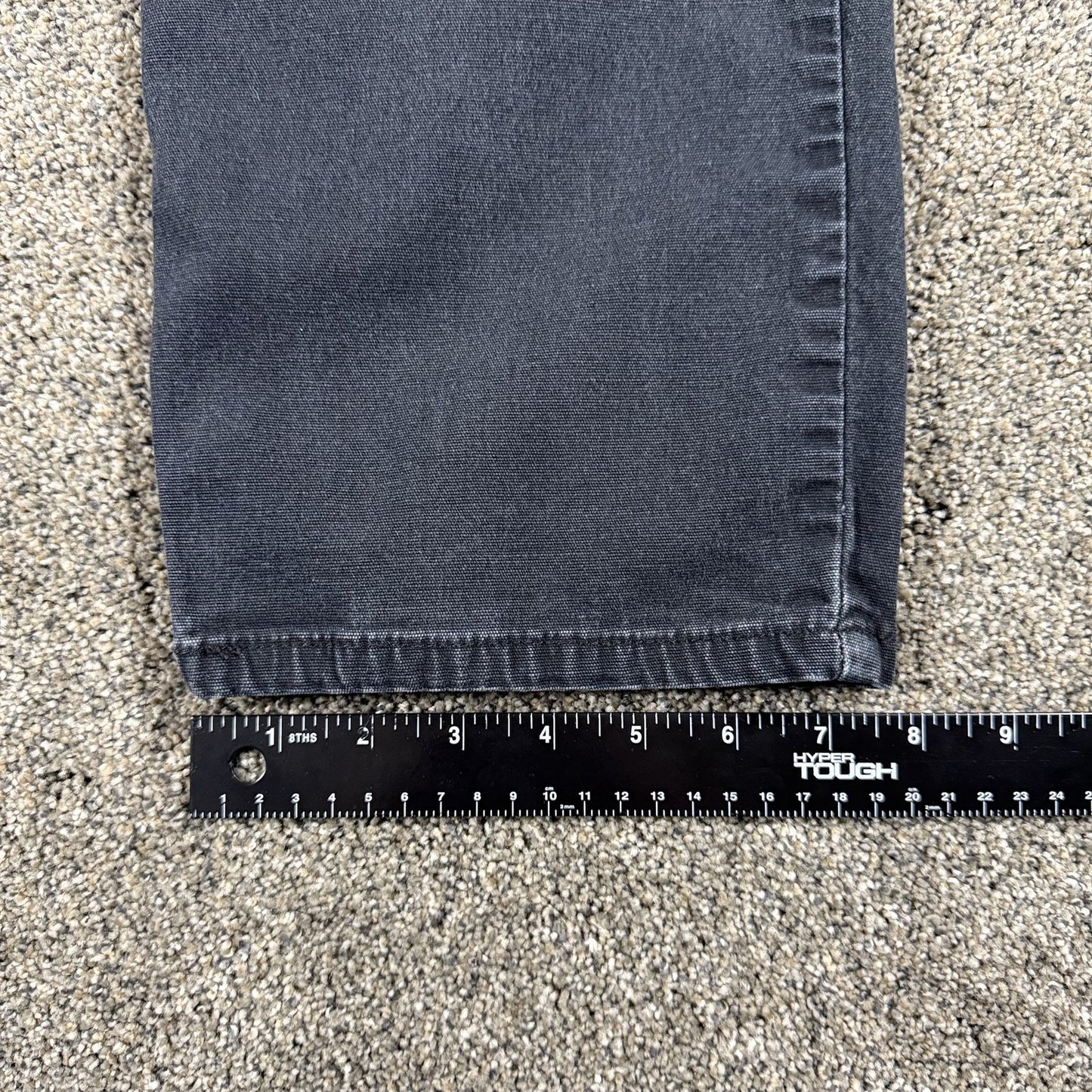 Carhartt Mens Jeans 36x32 Black Relaxed Fit Cotton Pants Workwear