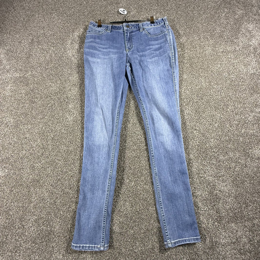Carhartt Womens Jeans Size 12 Tall Slim Fit Skinny Leg Medium Wash Denim