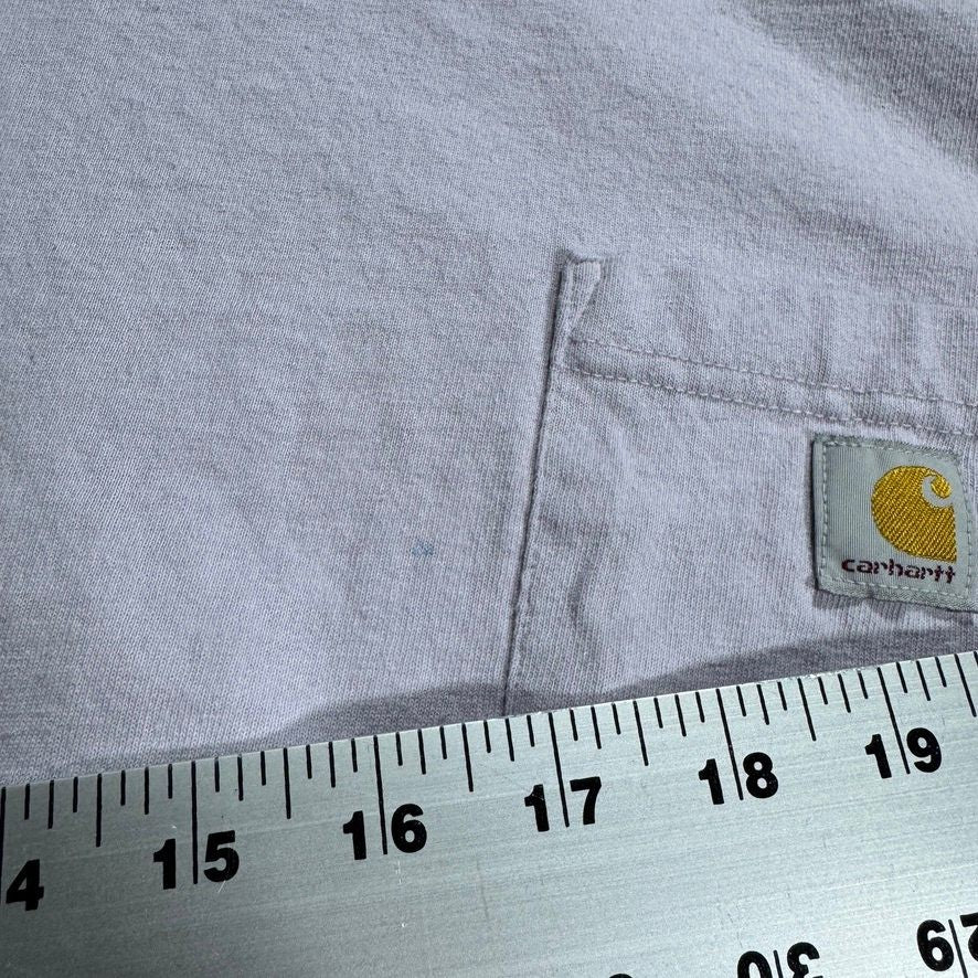 Carhartt Womens Pocket T-Shirt Loose Fit Size M 8-10 Purple Cotton