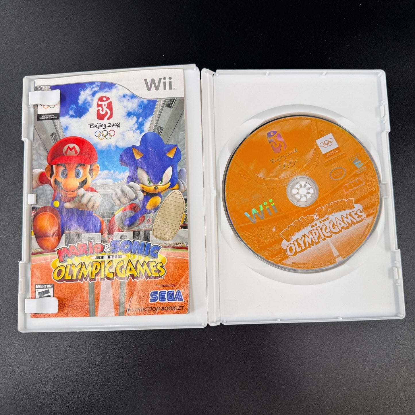 Nintendo Wii Mario Sonic Olympic Games Beijing 2008 Video Game CIB
