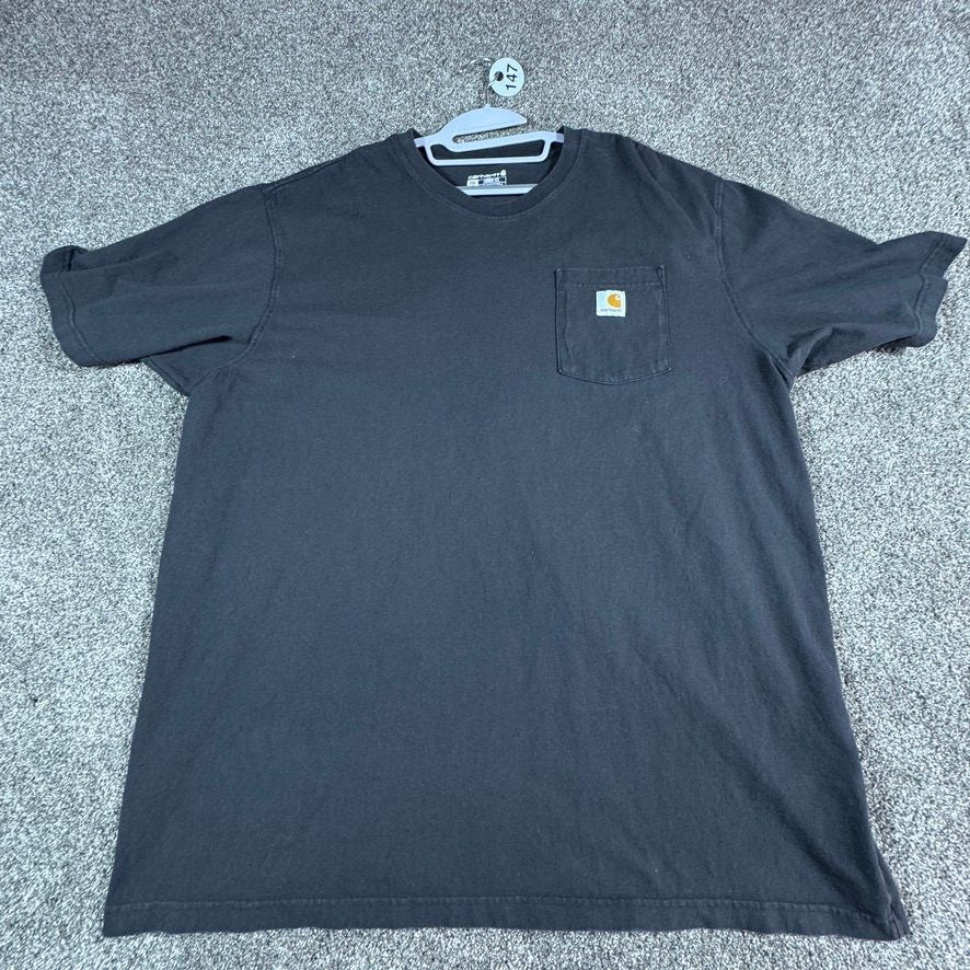 Carhartt Mens K87 Pocket T-Shirt 2XL Tall Black Loose Fit Workwear