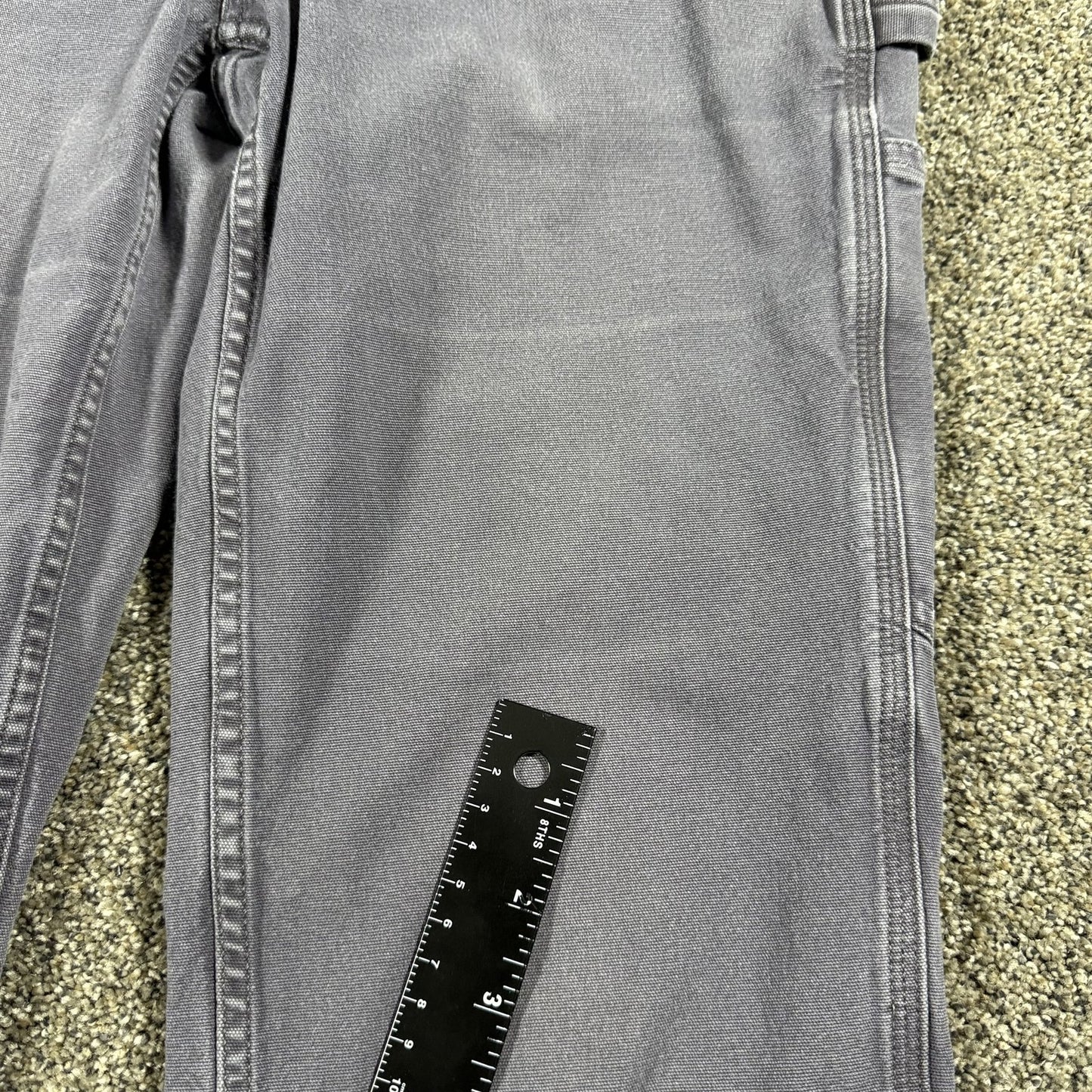 Carhartt Womens Loose Fit Work Pants Size 4 Gray Canvas Carpenter Utility