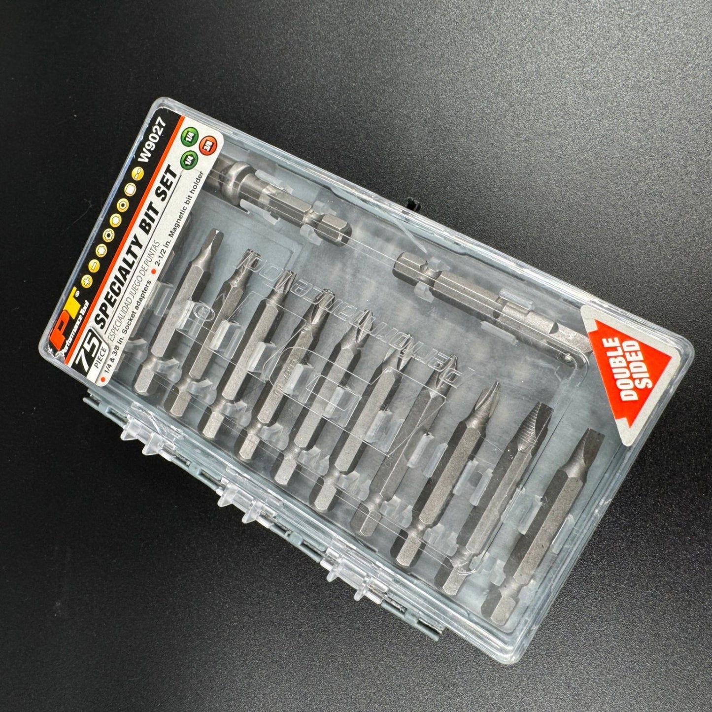 Performance Tool 75 Piece Specialty Bit Set W9027 Screwdriver Magnetic Holder