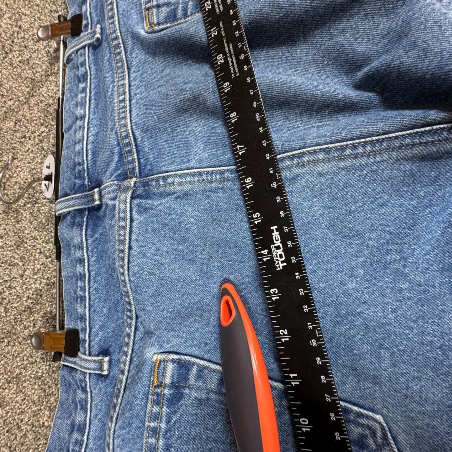 Carhartt Mens B17 Relaxed Fit Jeans 46x30 Blue Denim Work Pants