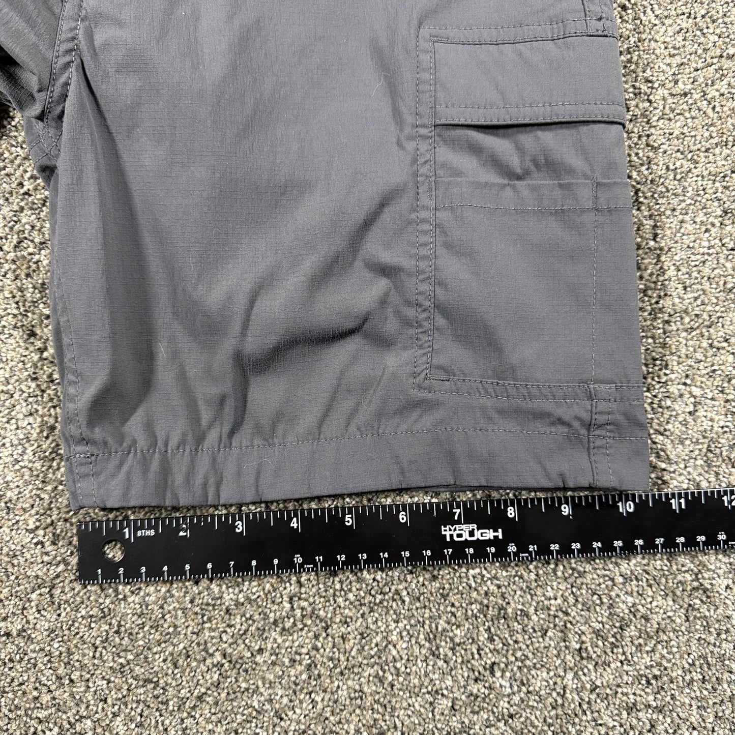 Carhartt Womens Force Cargo Shorts Size 6 Regular Gray Straight Fit Work Ripstop