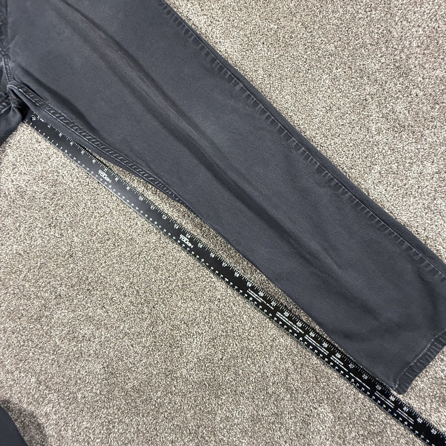 Carhartt Mens Jeans 36x32 Black Relaxed Fit Cotton Pants Workwear