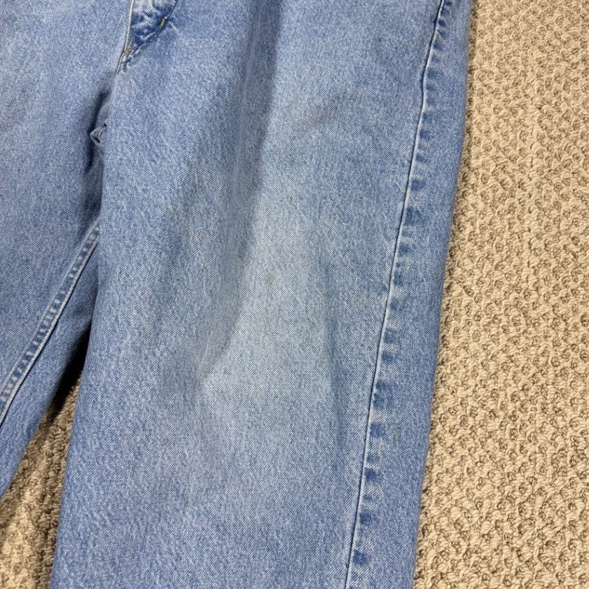 Carhartt Mens Relaxed Fit Jeans Size 44x30 Light Wash Denim Work Pants