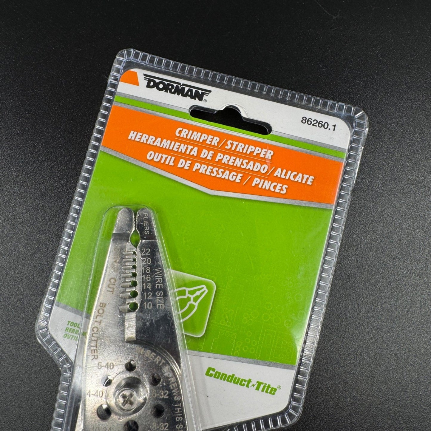 Dorman Conduct-Tite Wire Stripper Crimper Cutter Tool 10-22 Gauge Electrical New