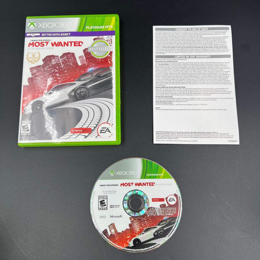 Need For Speed Most Wanted Microsoft Xbox 360 Platinum Hits Complete Kinect Game
