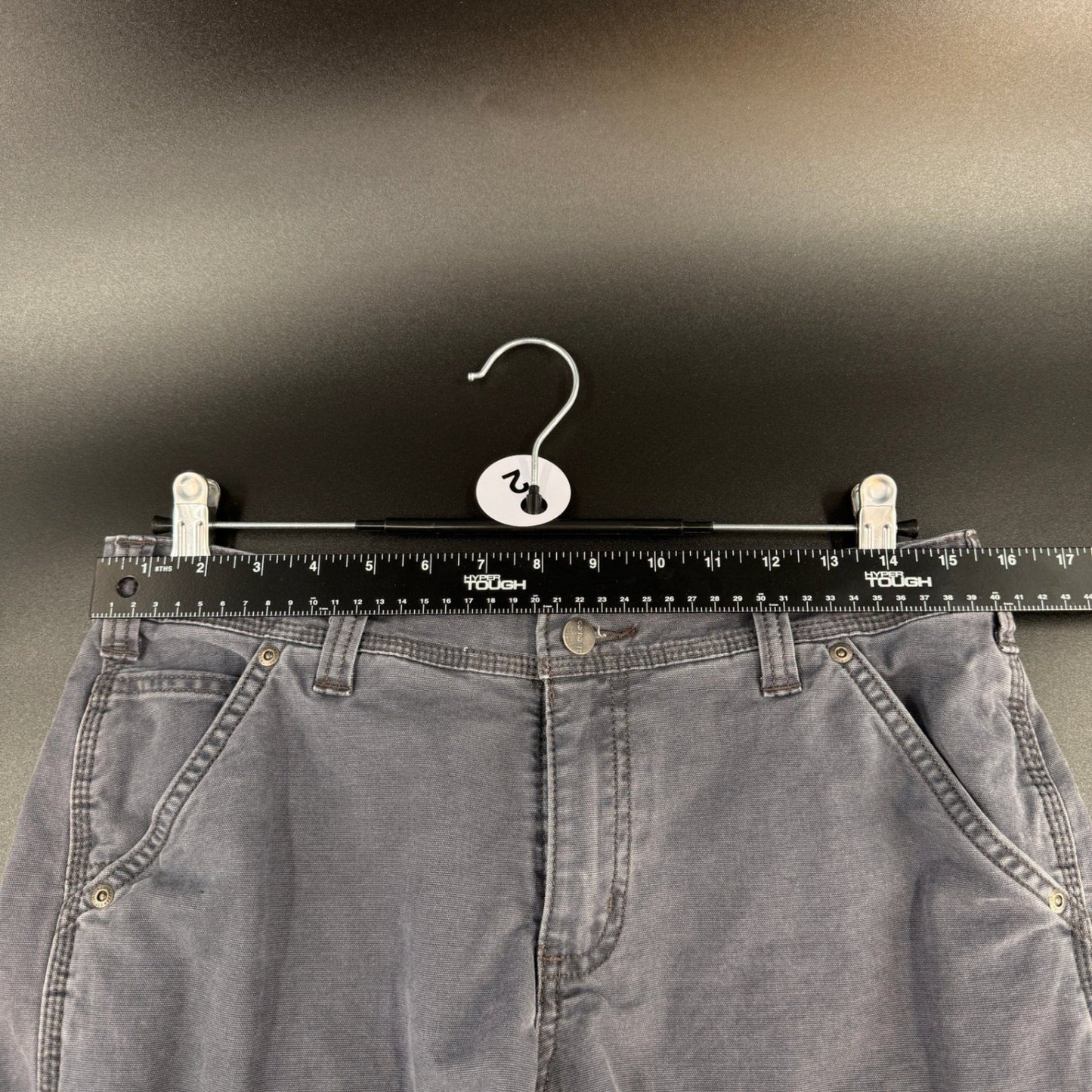 Carhartt Womens Size 8 Carpenter Shorts Gray Washed Original Fit Workwear