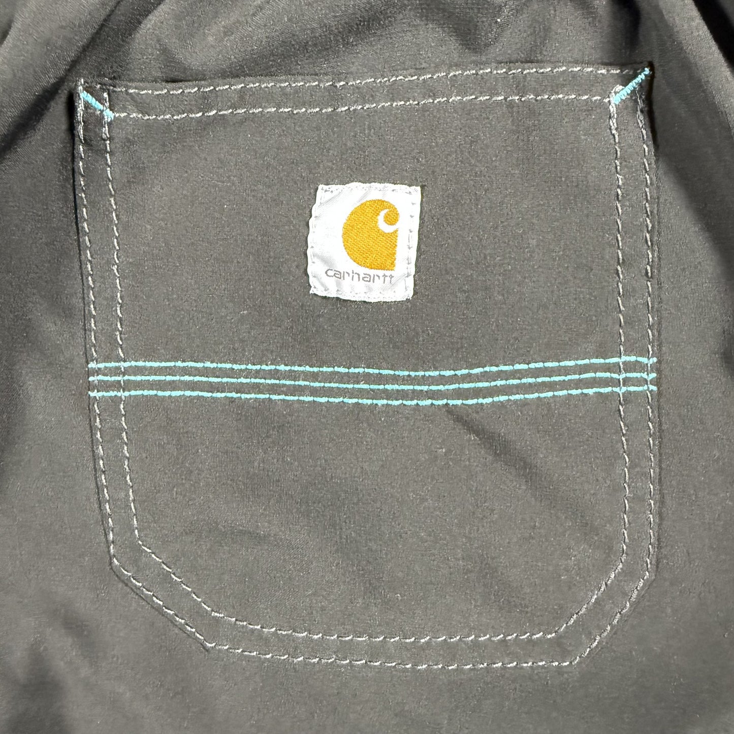 Carhartt Womens Scrub Pants Force S Regular Black Drawstring Cargo Pockets