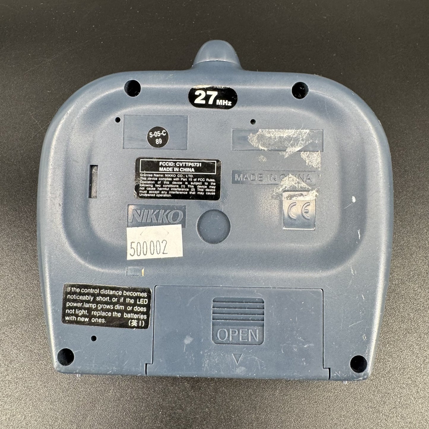 Nikko Turbo Radio Control RC Transmitter Remote 27MHz Parallel Mode