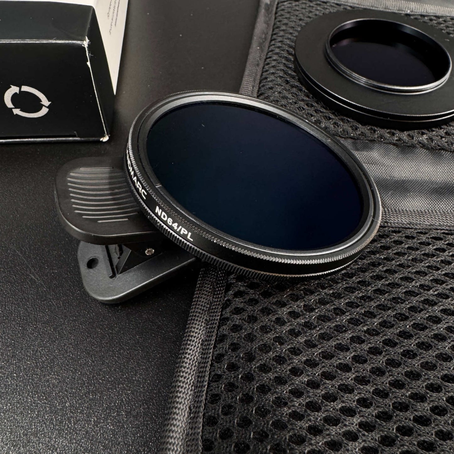 SANDMARC ND PL Lens Filter Set For iPhone Clip On ND16 ND32 ND64 w/Step Up Ring