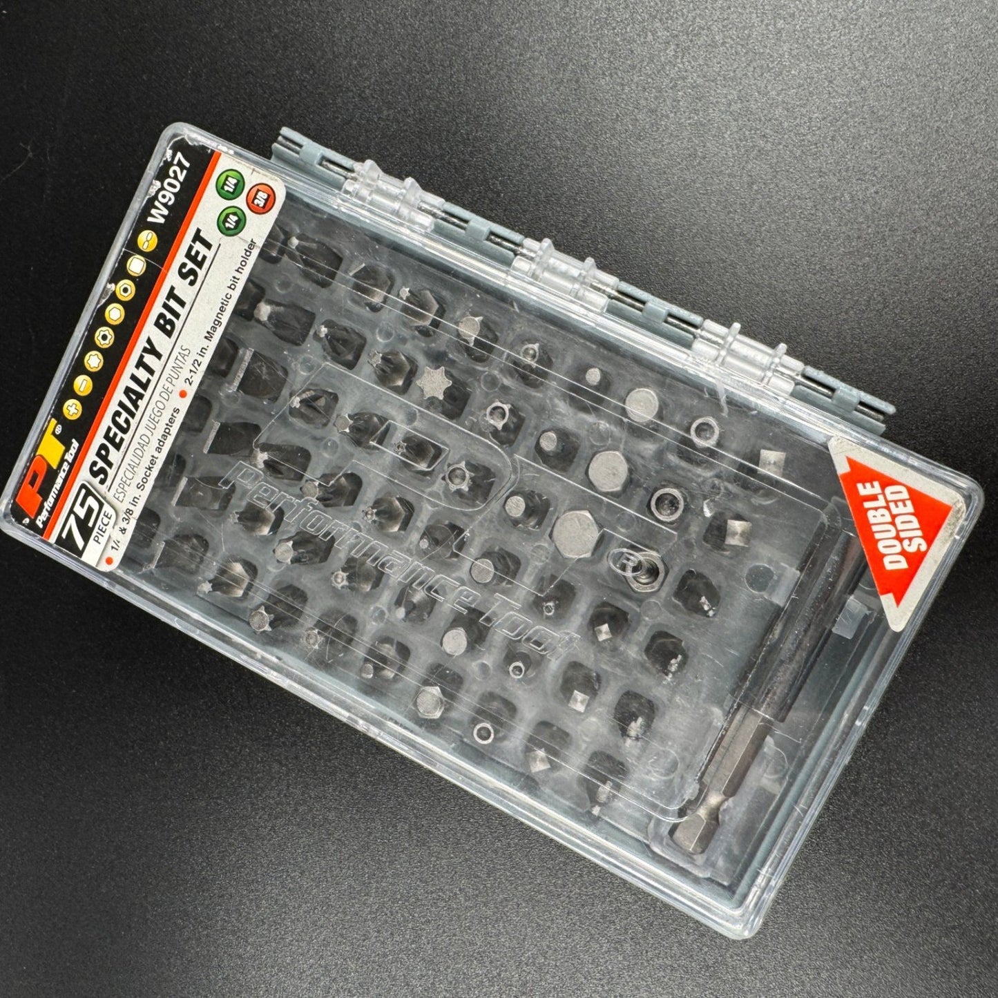 Performance Tool 75 Piece Specialty Bit Set W9027 Screwdriver Magnetic Holder