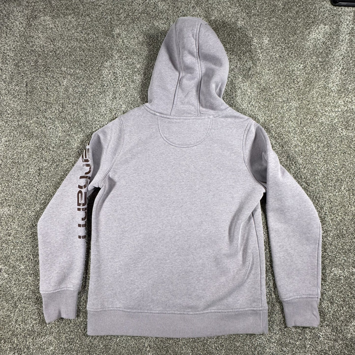 Carhartt Womens Hoodie Pullover M 8/10 Heather Purple Clarksburg Spellout