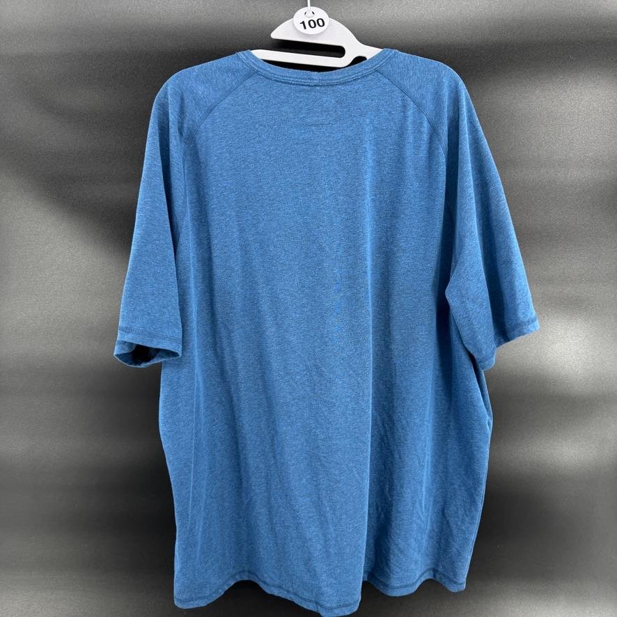 Carhartt Mens T-Shirt 2XL Blue Relaxed Fit Short Sleeve Pocket Stains On Front