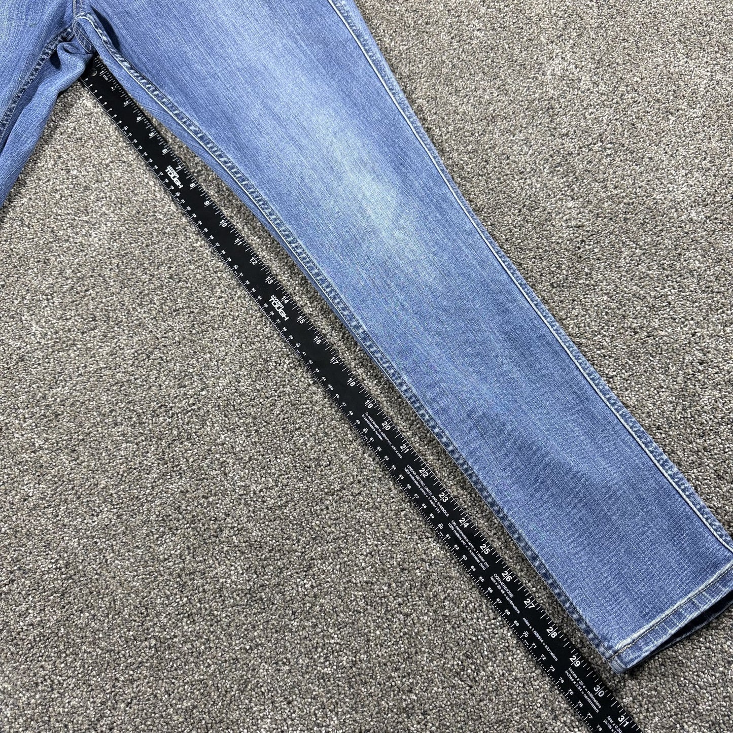 Carhartt Womens Jeans Size 12 Tall Slim Fit Skinny Leg Medium Wash Denim