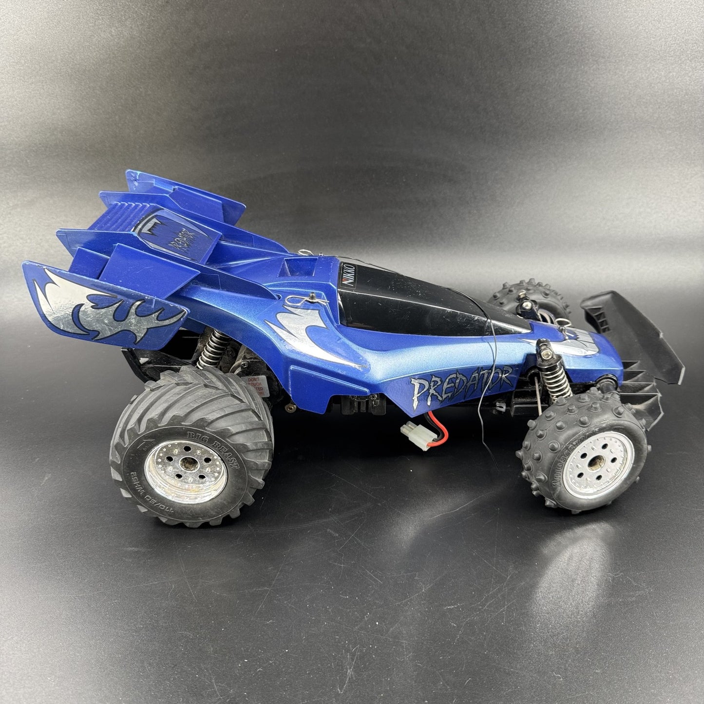 Nikko Predator 1/10 Vintage RC Radio Control Car Buggy Blue UNTESTED