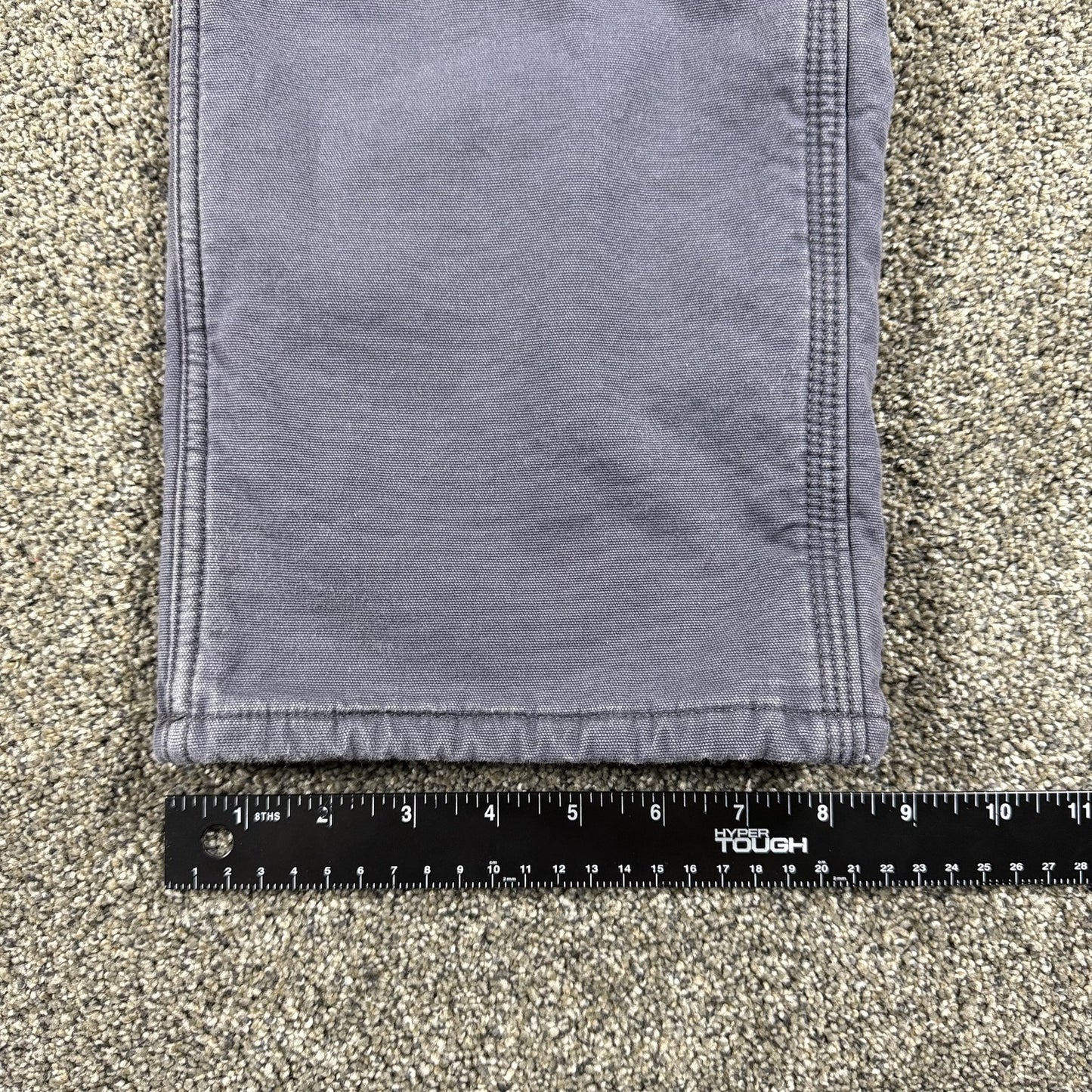 Carhartt Womens Fleece Lined Work Pants Carpenter Original Fit 14 Short Gray