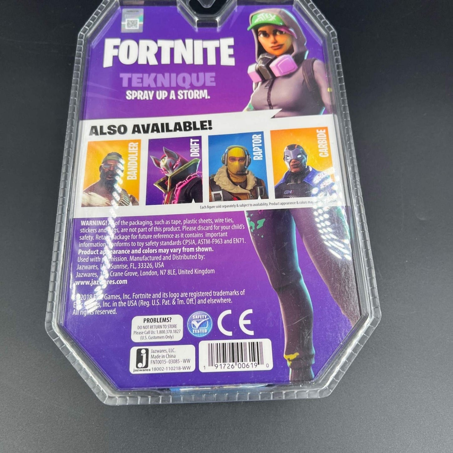 Fortnite Teknique Solo Mode Action Figure Jazwares 2018 New Sealed NIB