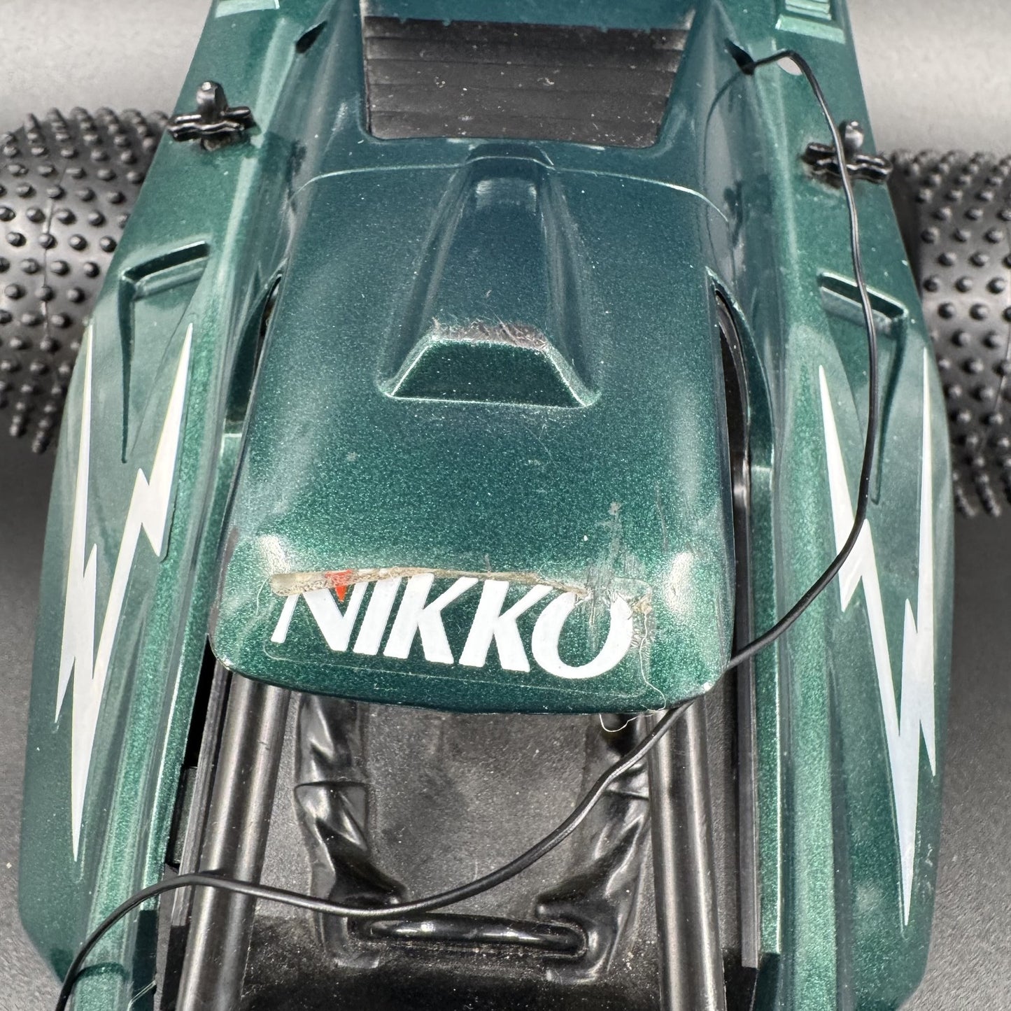 Nikko Flashback 1/12 Vintage Radio Control RC Car Buggy Green FOR PARTS