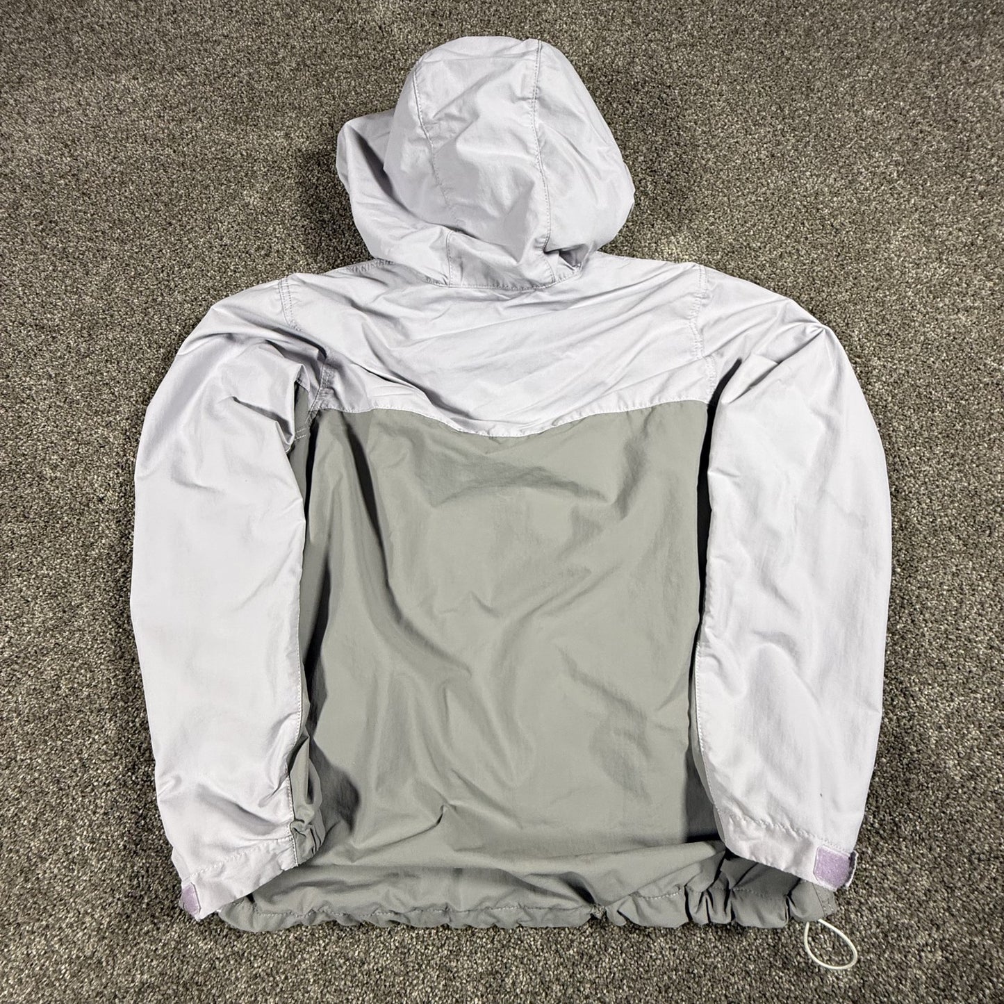Carhartt Womens Anorak Jacket S Gray Two Tone Rain Defender Loose Fit Nylon