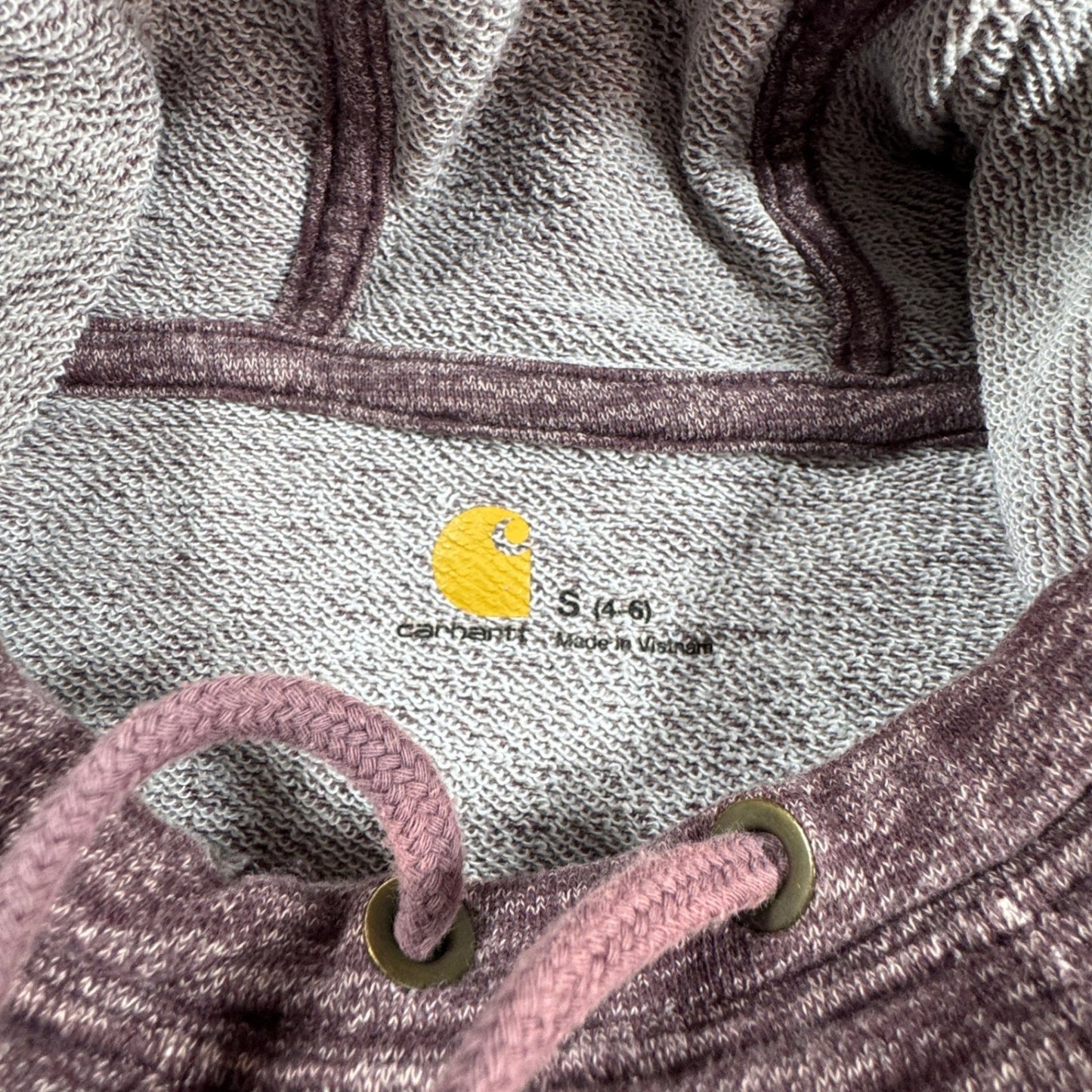Carhartt Womens Hoodie Sweatshirt S Small Deep Wine Purple Pullover