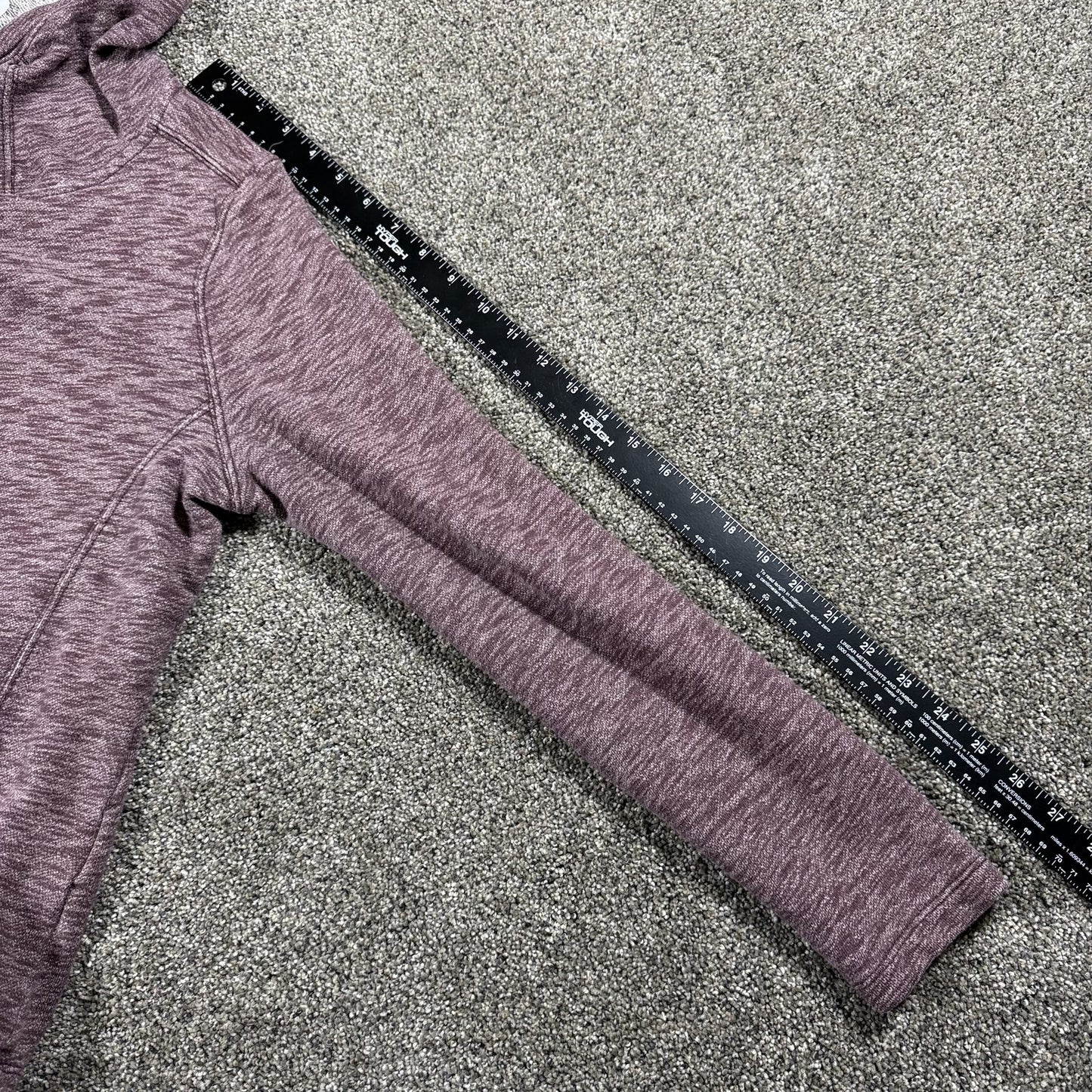 Carhartt Womens Hoodie Pullover L 12/14 Heathered Maroon Cotton Polyester Blend