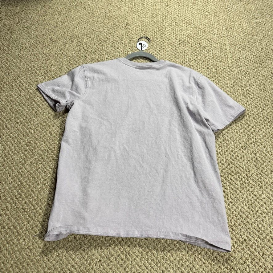 Carhartt Womens Pocket T-Shirt Loose Fit Size M 8-10 Purple Cotton