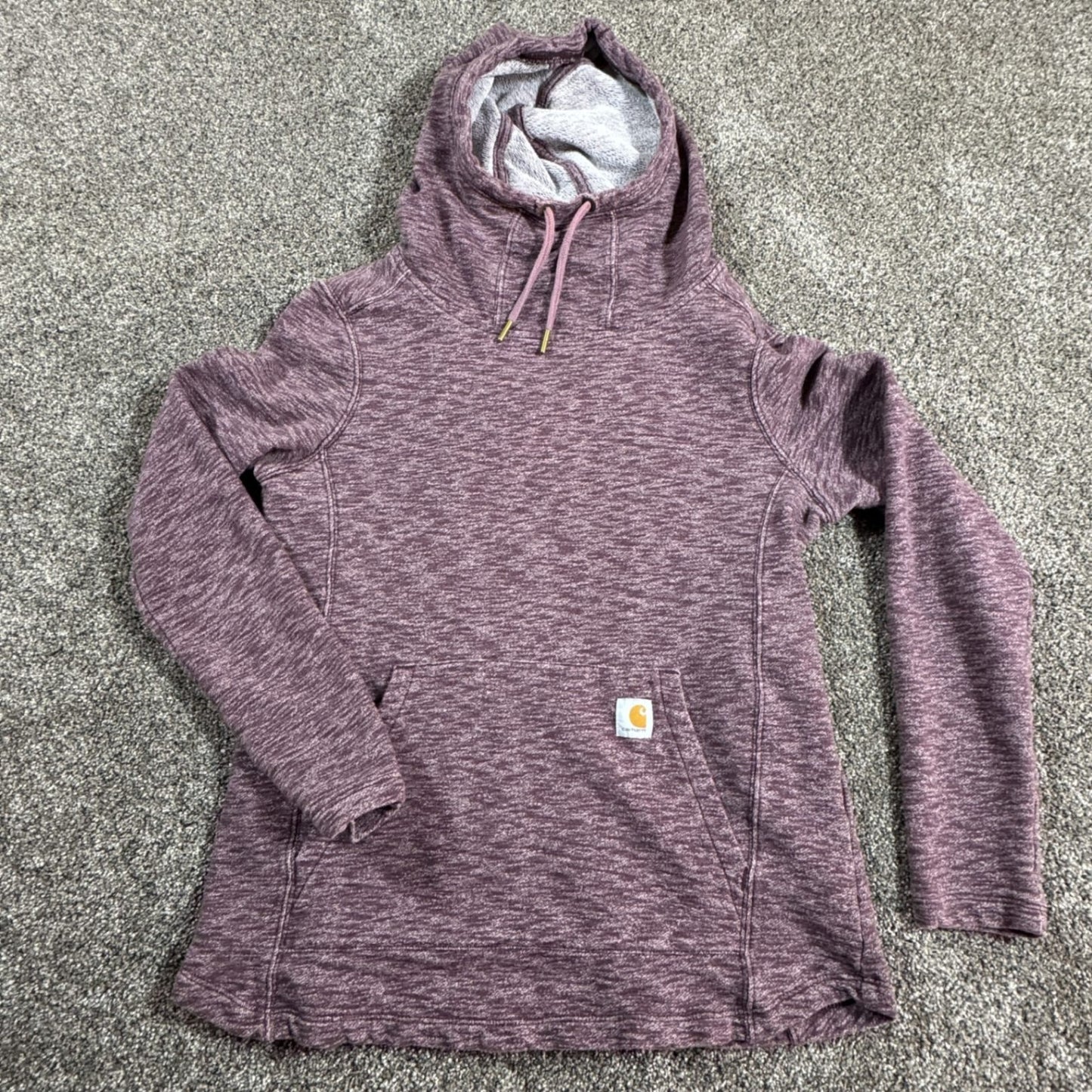 Carhartt Womens Hoodie Sweatshirt S Small Deep Wine Purple Pullover