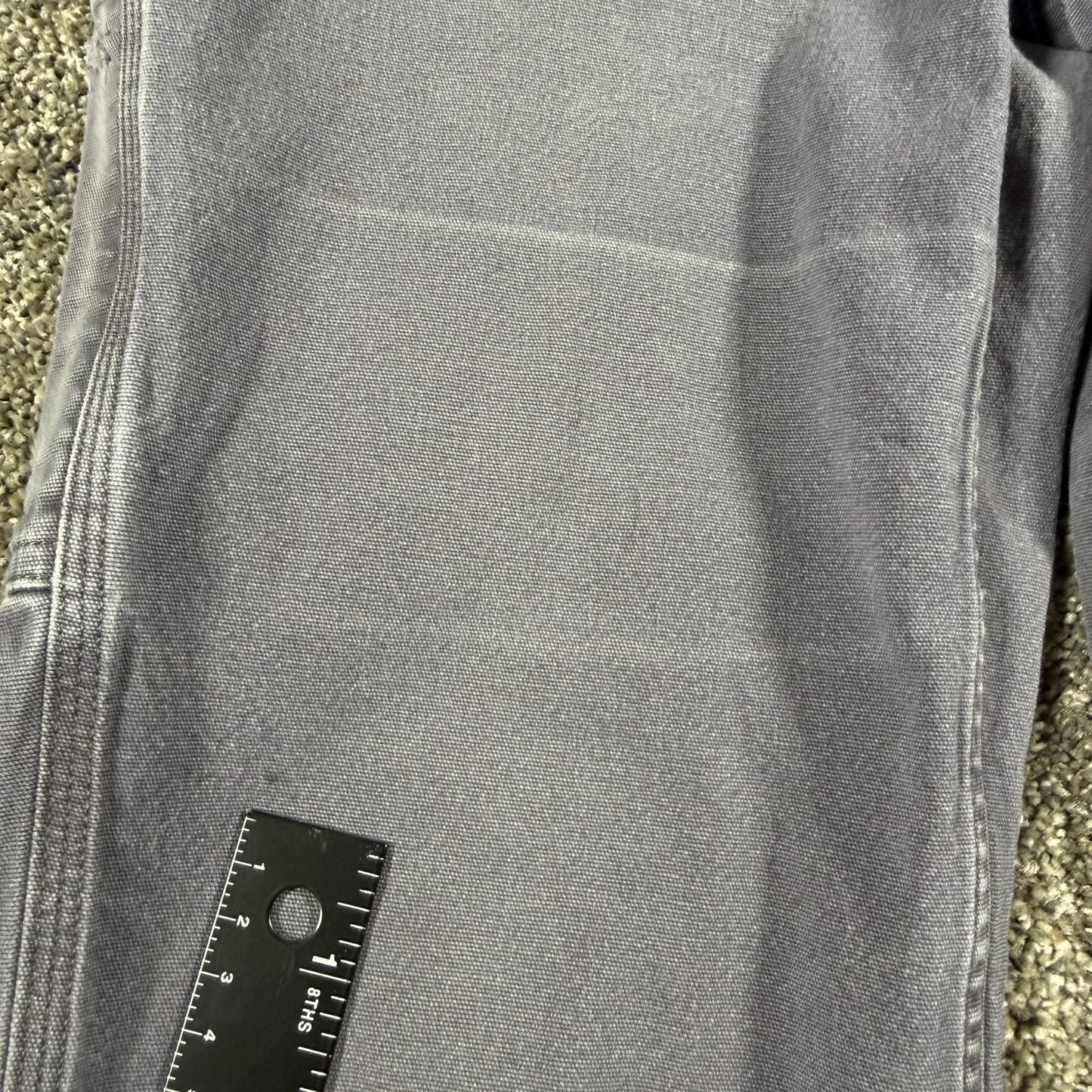 Carhartt Womens Loose Fit Work Pants Size 4 Gray Canvas Carpenter Utility