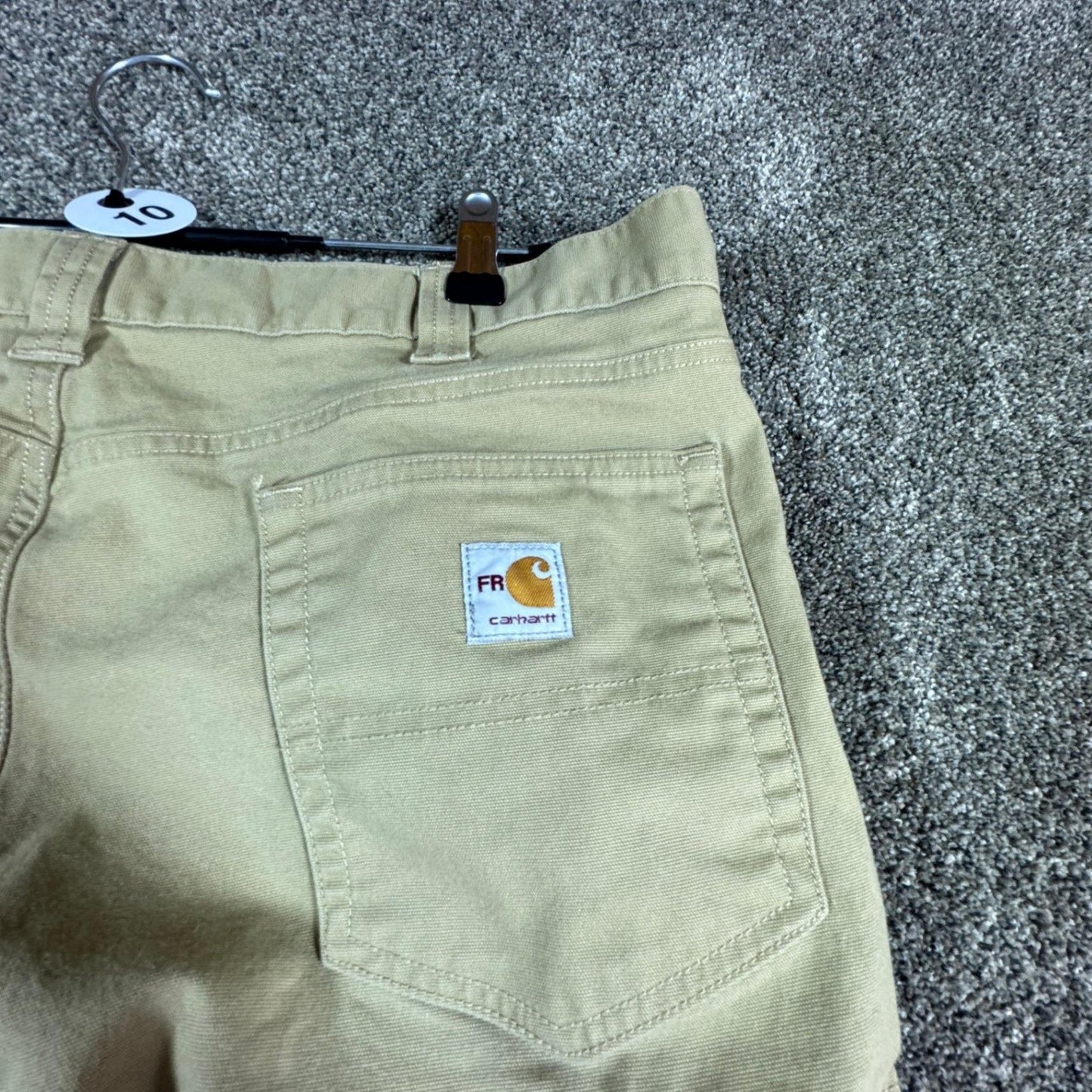 Carhartt Mens FR Flame Resistant Work Pants 38x36 Tan 2112 CAT 2 Sand Tan