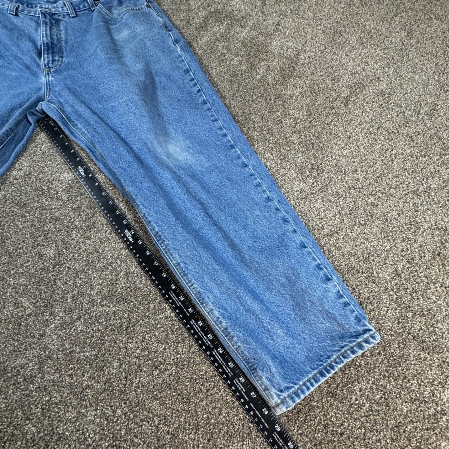 Carhartt Mens B17 Relaxed Fit Jeans 46x30 Blue Denim Work Pants