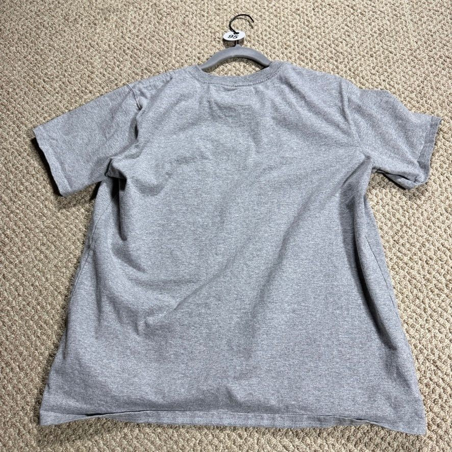 Carhartt Womens T-Shirt Size L 12-14 Gray Short Sleeve Original Fit Pocket Tee