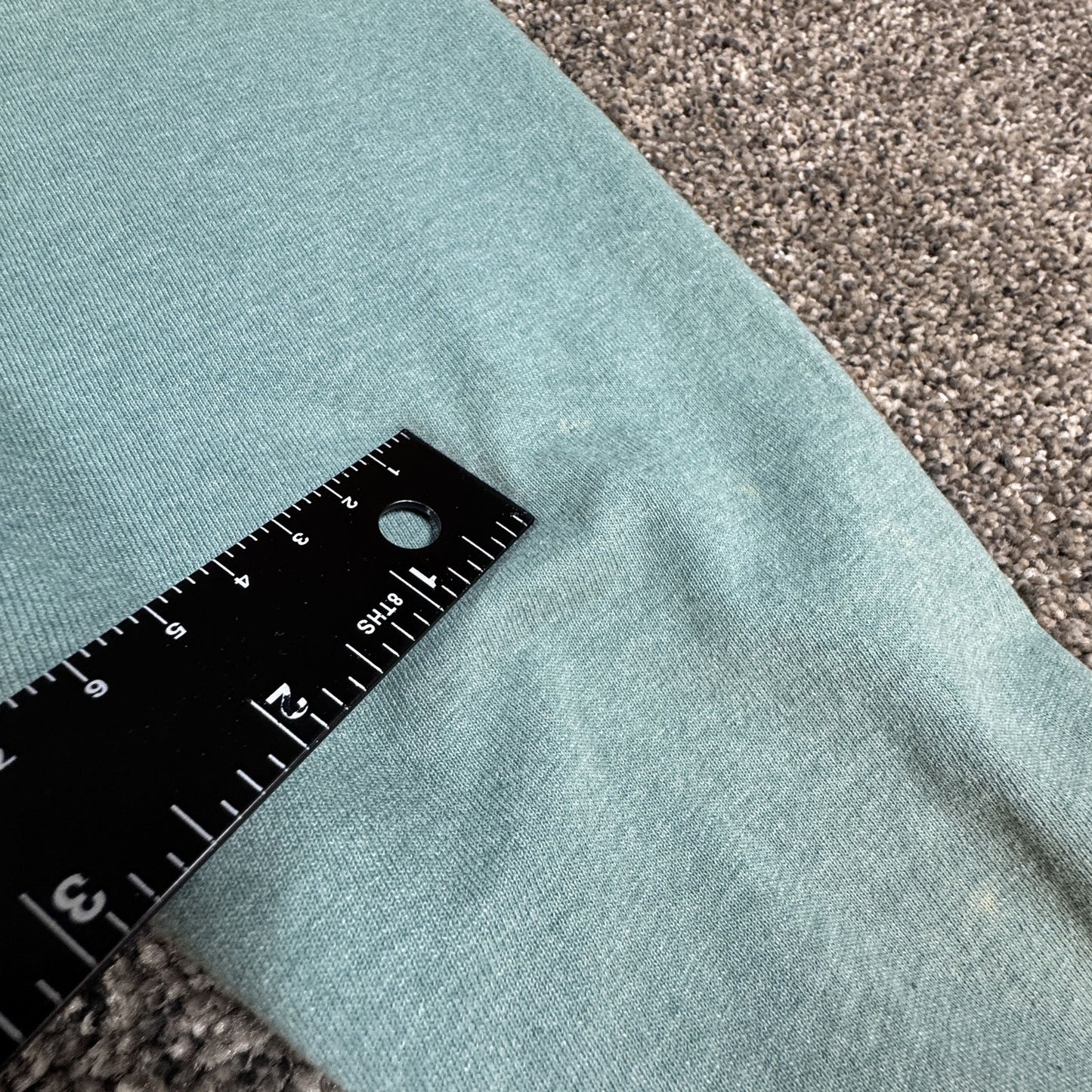Carhartt Mens Long Sleeve T-Shirt M Loose Fit Teal Logo Work Shirt Spellout