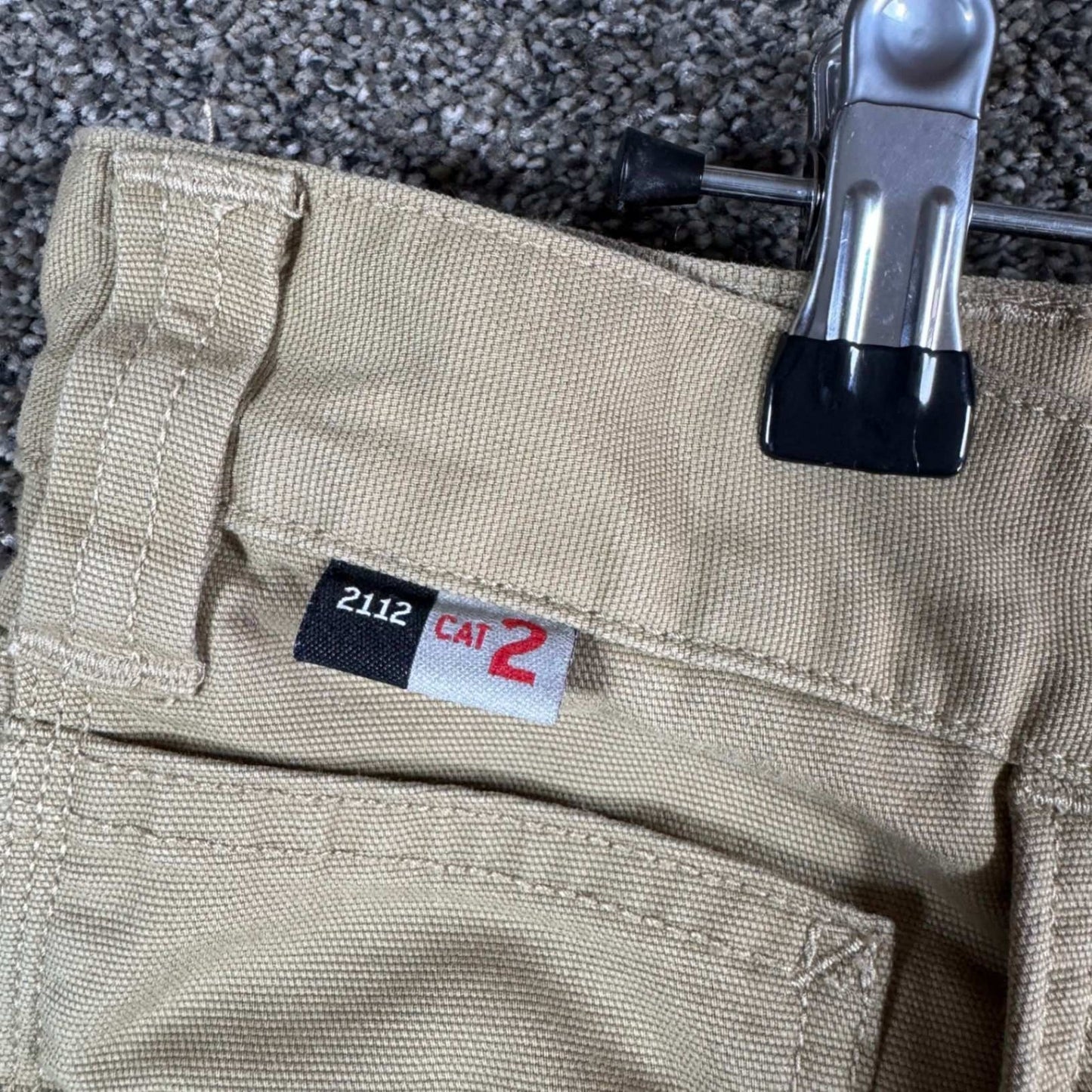 Carhartt Mens FR Flame Resistant Work Pants 38x36 Tan 2112 CAT 2 Sand Tan
