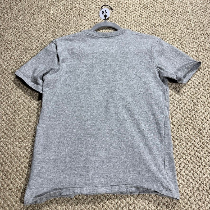 Carhartt Womens T-Shirt Size XS Gray Short Sleeve Logo Original Fit w/Stains