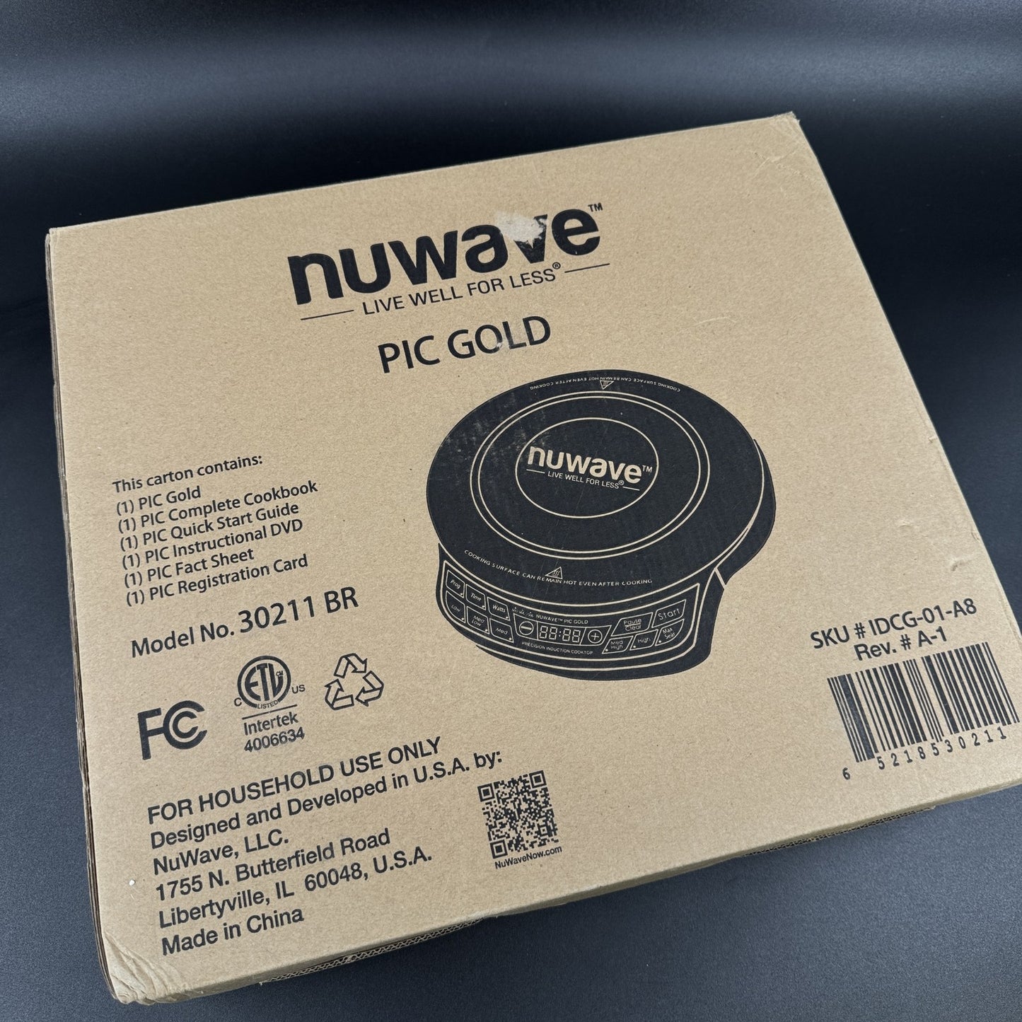 NuWave PIC Gold Precision Induction Cooktop 30211 BR Portable Electric Burner